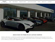 Tablet Screenshot of parkplaceastonmartin.com
